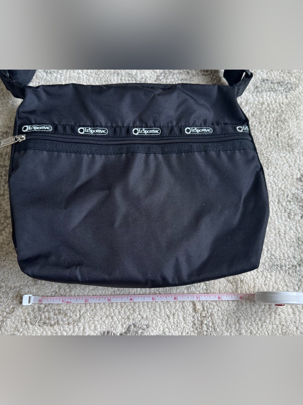 LeSportsac Rip Stop  Black Crossbody Shoulder Bag - Picture 13 of 14
